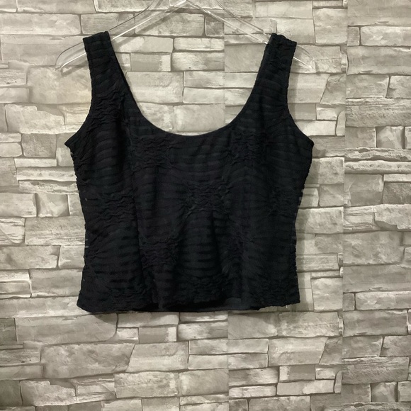 JS Collections Black sleeveless Top Size 14 (W144) - Picture 2 of 10